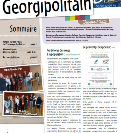 Couverture du flash info du 26/01/2023